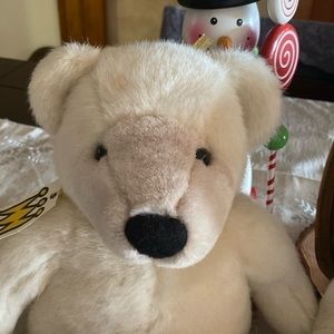Stuffed Toy Bear Beige Cream Manhattan Toy Company NWT